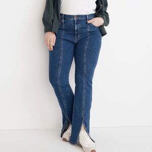 Madewell Skinny Flare Jeans in Sevier Wash Seamed Edition
